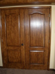 Interior Door Faux Wood Stain Finish